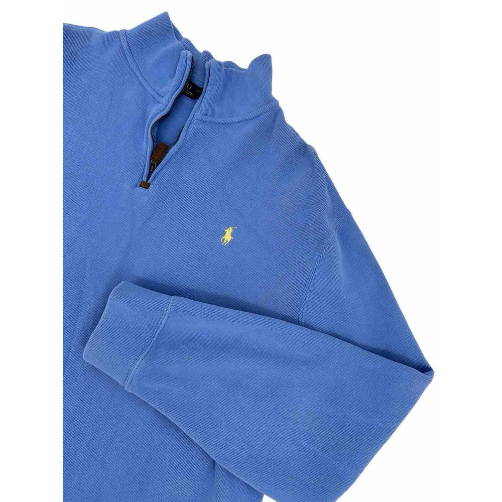 Polo Ralph Lauren Mens Light‎ Blue Quarter Zip Sweater Size 2XL